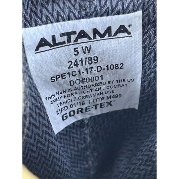 Altama Temperate Weather GTX Tan Leather Military Combat Boots Womens 6.5 Mens 5 - Picture 6 of 7